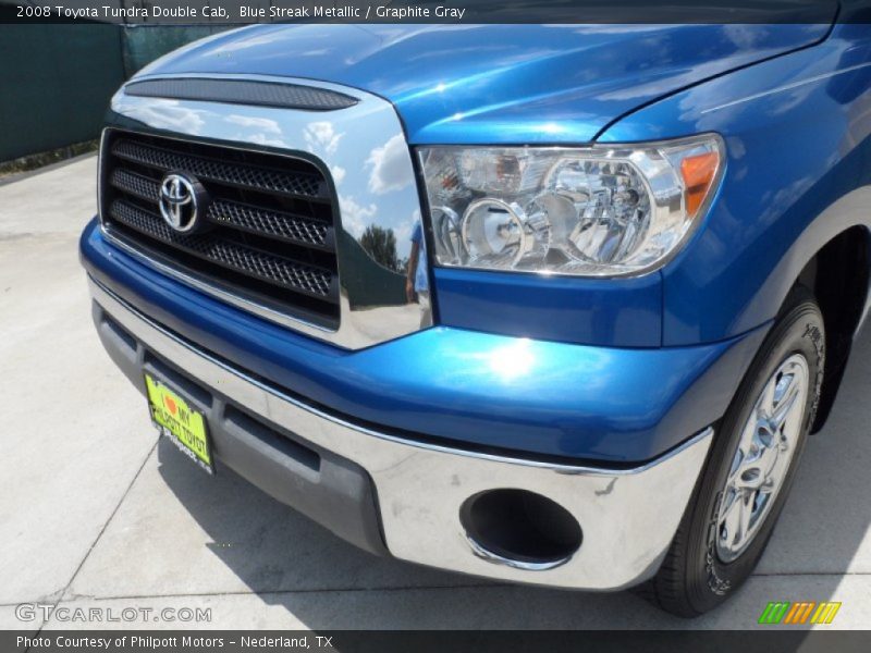 Blue Streak Metallic / Graphite Gray 2008 Toyota Tundra Double Cab