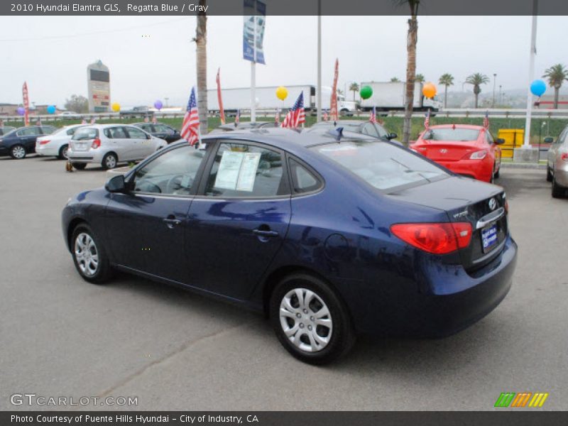 Regatta Blue / Gray 2010 Hyundai Elantra GLS