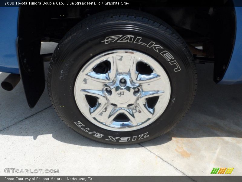 Blue Streak Metallic / Graphite Gray 2008 Toyota Tundra Double Cab