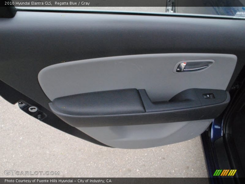 Regatta Blue / Gray 2010 Hyundai Elantra GLS