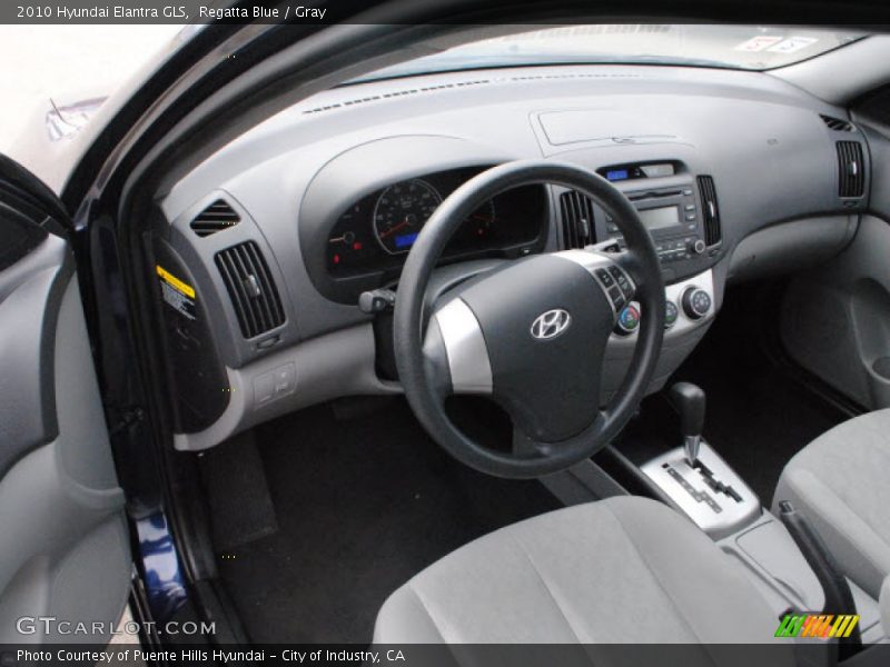 Regatta Blue / Gray 2010 Hyundai Elantra GLS