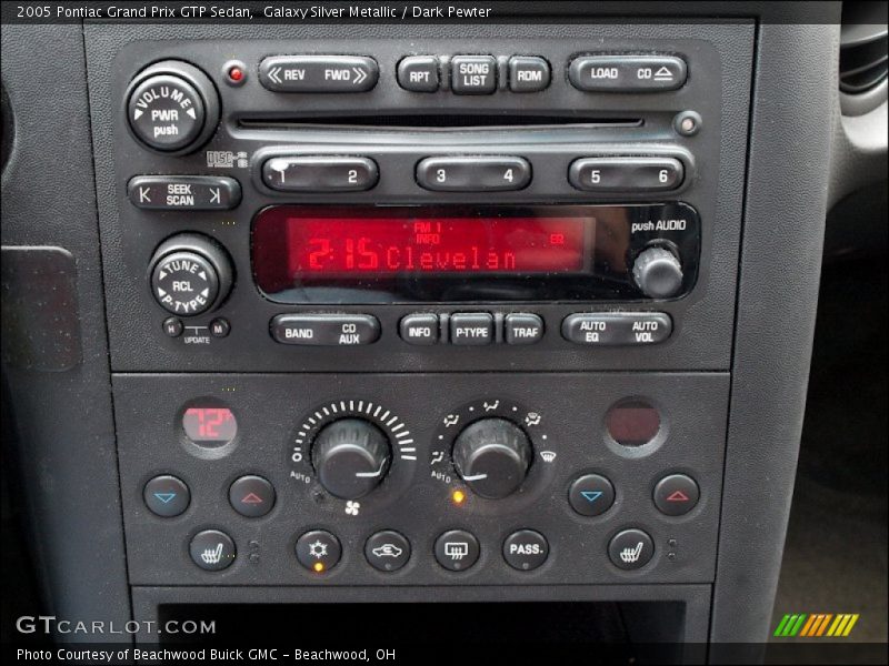 Controls of 2005 Grand Prix GTP Sedan