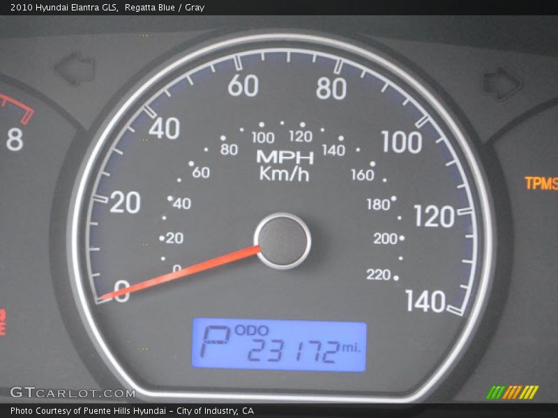 Regatta Blue / Gray 2010 Hyundai Elantra GLS