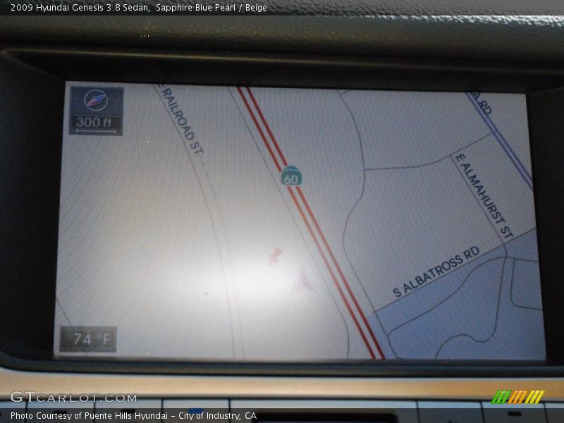 Navigation of 2009 Genesis 3.8 Sedan