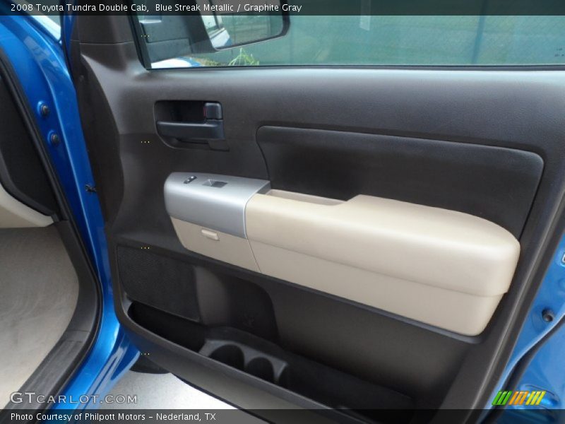 Blue Streak Metallic / Graphite Gray 2008 Toyota Tundra Double Cab