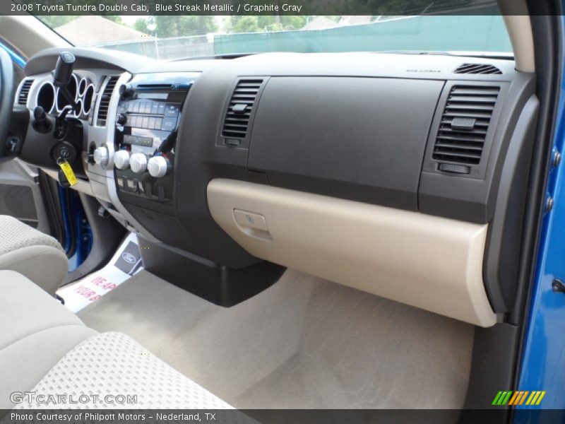 Blue Streak Metallic / Graphite Gray 2008 Toyota Tundra Double Cab