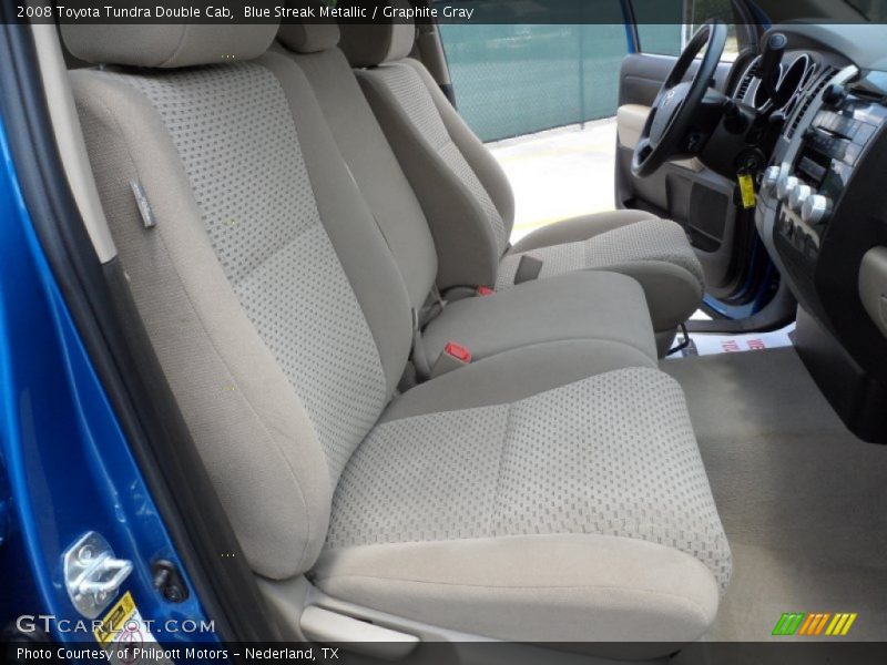Blue Streak Metallic / Graphite Gray 2008 Toyota Tundra Double Cab