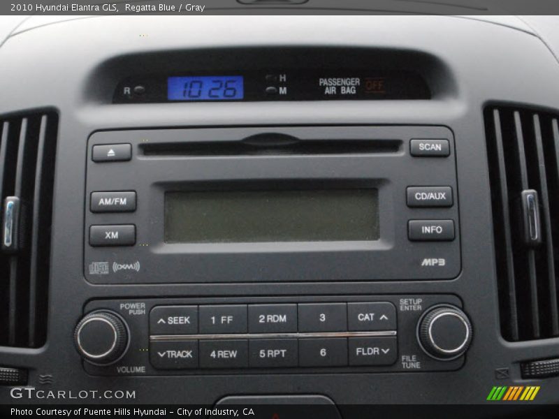 Regatta Blue / Gray 2010 Hyundai Elantra GLS