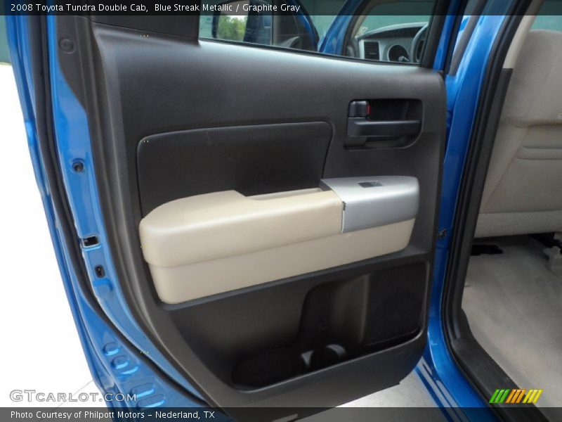 Blue Streak Metallic / Graphite Gray 2008 Toyota Tundra Double Cab