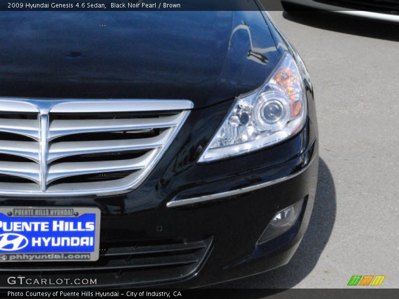 Black Noir Pearl / Brown 2009 Hyundai Genesis 4.6 Sedan