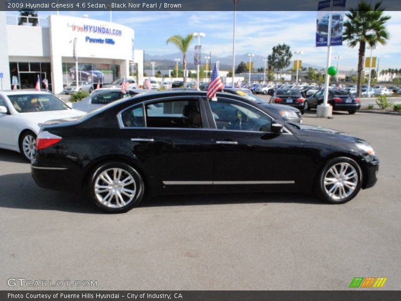 Black Noir Pearl / Brown 2009 Hyundai Genesis 4.6 Sedan