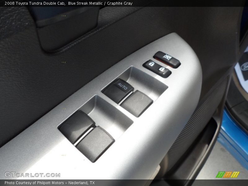 Blue Streak Metallic / Graphite Gray 2008 Toyota Tundra Double Cab