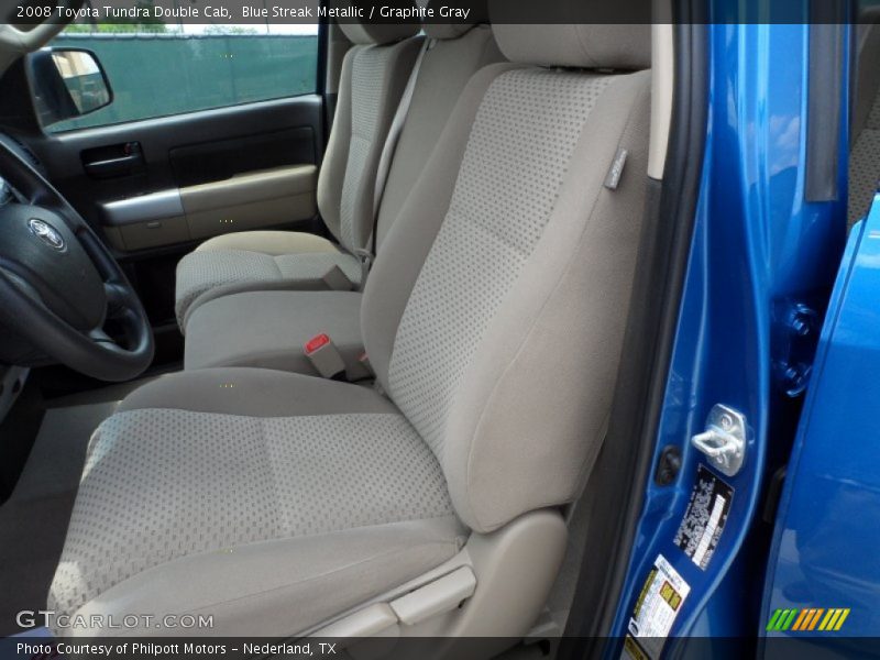 Blue Streak Metallic / Graphite Gray 2008 Toyota Tundra Double Cab