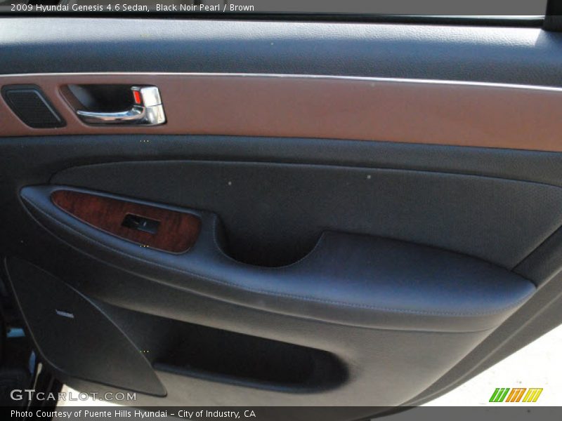 Black Noir Pearl / Brown 2009 Hyundai Genesis 4.6 Sedan