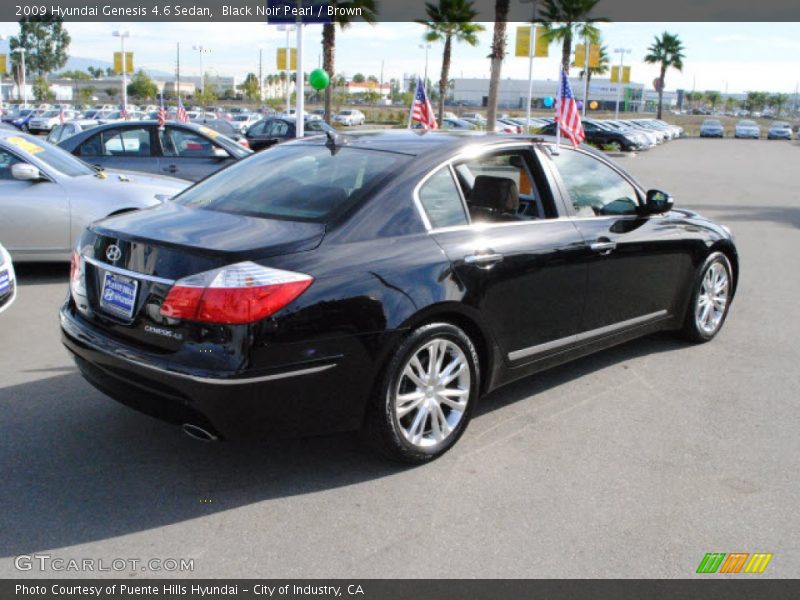 Black Noir Pearl / Brown 2009 Hyundai Genesis 4.6 Sedan