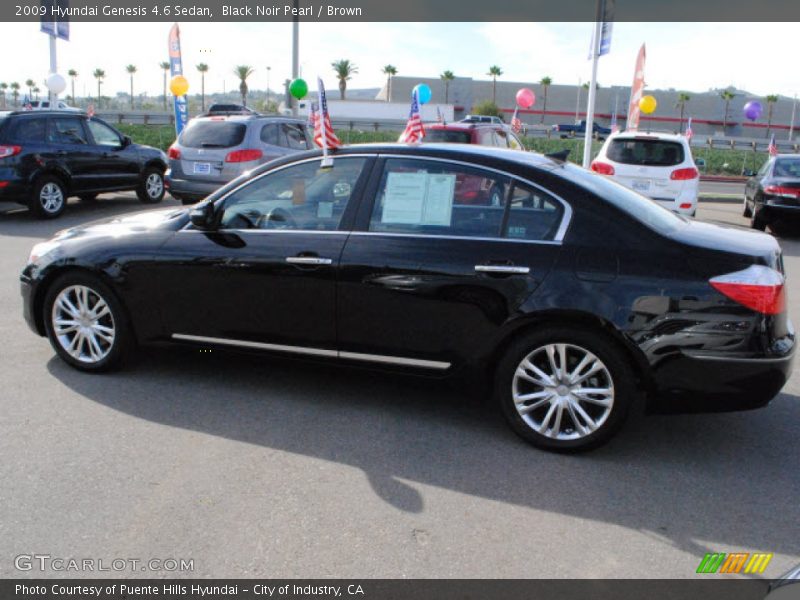 Black Noir Pearl / Brown 2009 Hyundai Genesis 4.6 Sedan