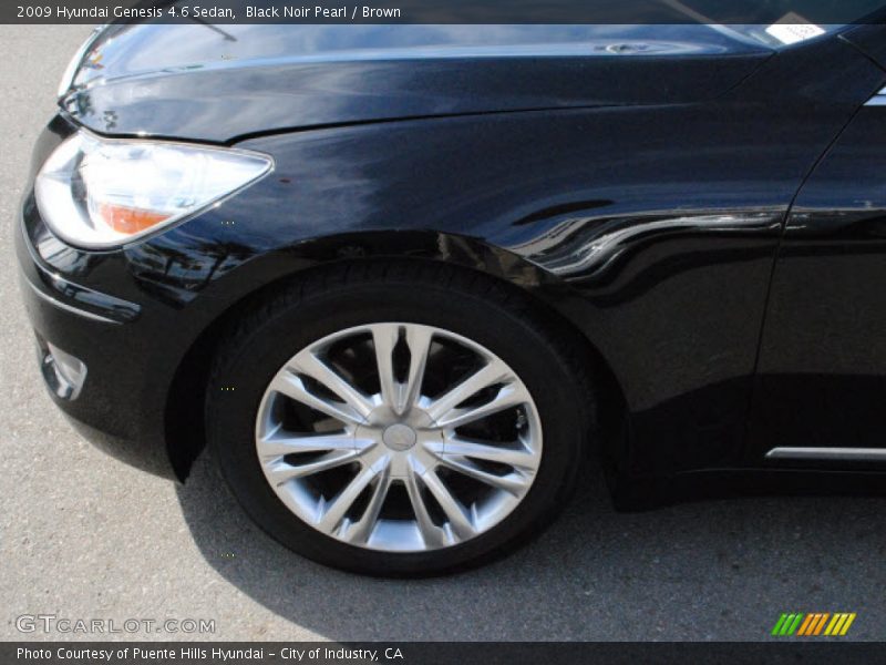 Black Noir Pearl / Brown 2009 Hyundai Genesis 4.6 Sedan