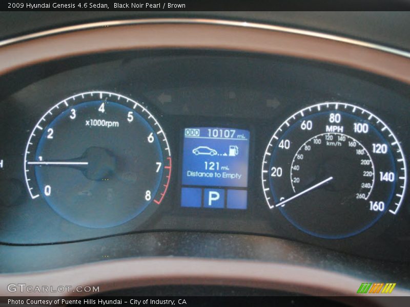  2009 Genesis 4.6 Sedan 4.6 Sedan Gauges