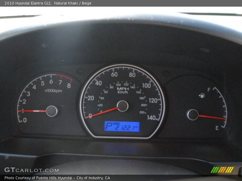 Natural Khaki / Beige 2010 Hyundai Elantra GLS