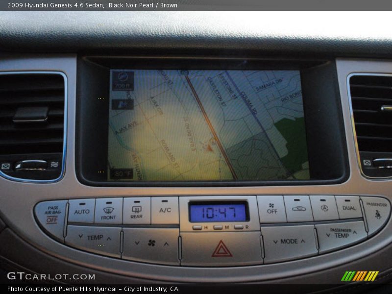 Navigation of 2009 Genesis 4.6 Sedan