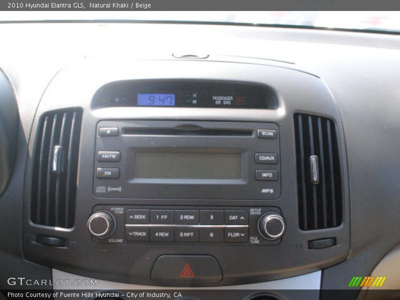 Natural Khaki / Beige 2010 Hyundai Elantra GLS