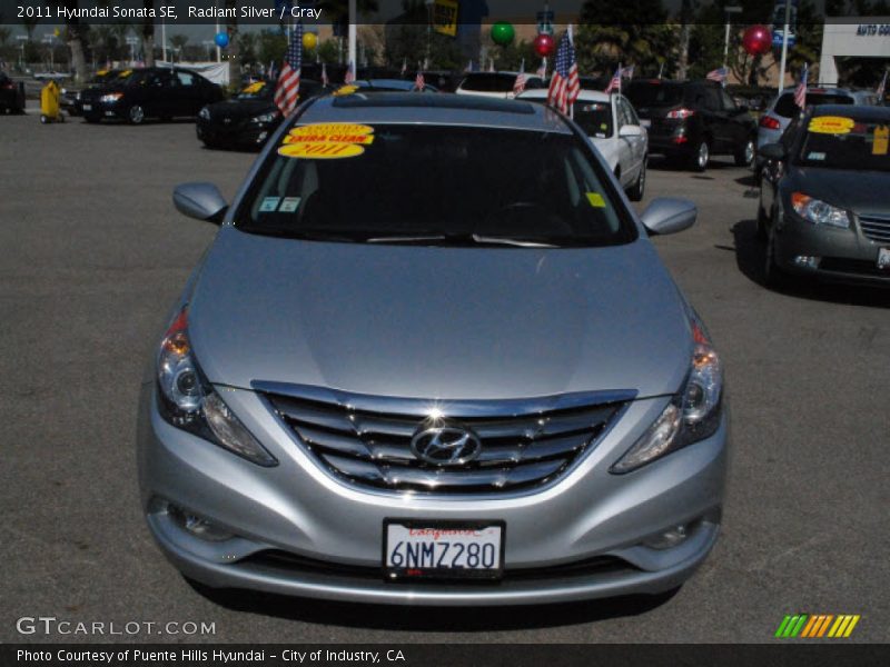 Radiant Silver / Gray 2011 Hyundai Sonata SE