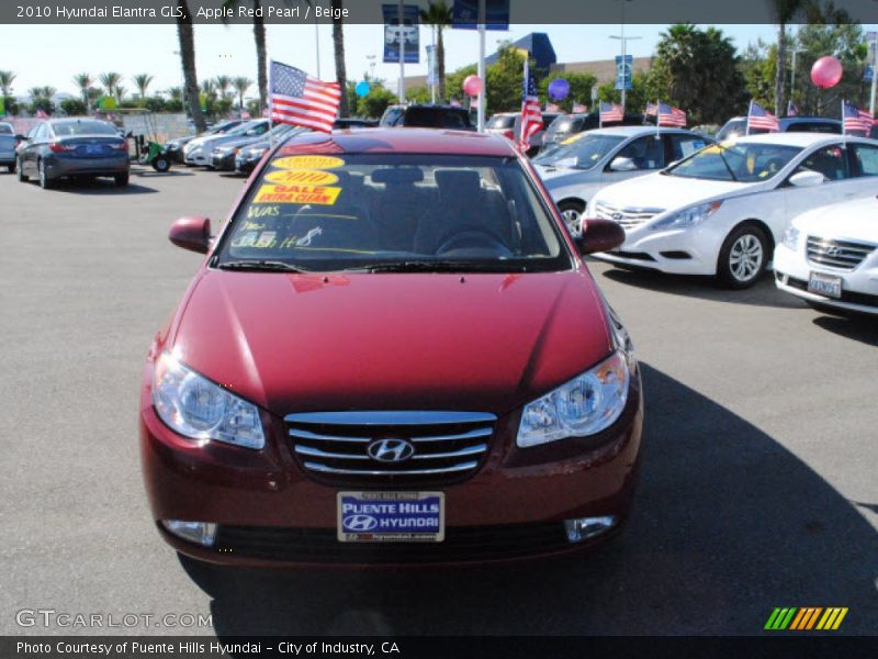Apple Red Pearl / Beige 2010 Hyundai Elantra GLS