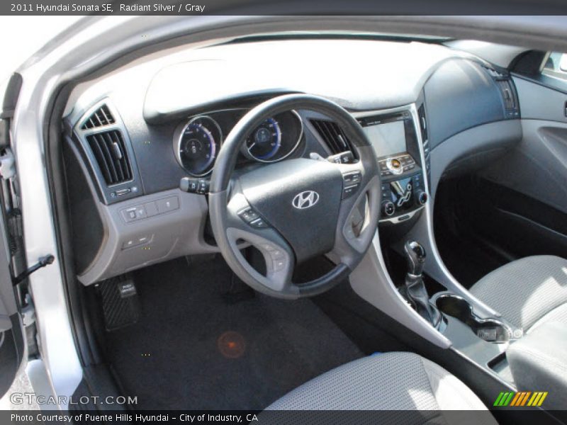 Radiant Silver / Gray 2011 Hyundai Sonata SE