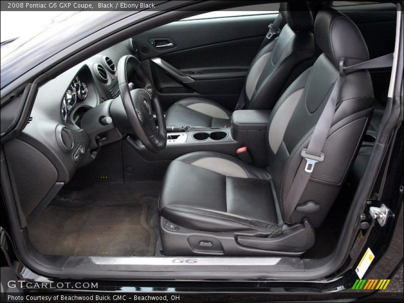  2008 G6 GXP Coupe Ebony Black Interior