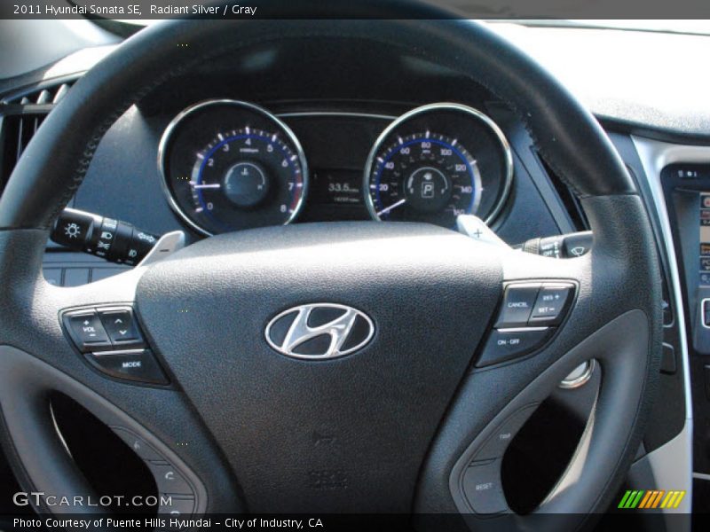 Radiant Silver / Gray 2011 Hyundai Sonata SE
