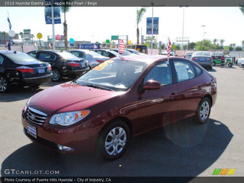 Apple Red Pearl / Beige 2010 Hyundai Elantra GLS
