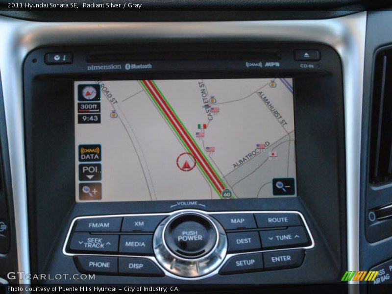 Radiant Silver / Gray 2011 Hyundai Sonata SE