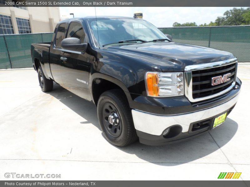 Onyx Black / Dark Titanium 2008 GMC Sierra 1500 SL Extended Cab