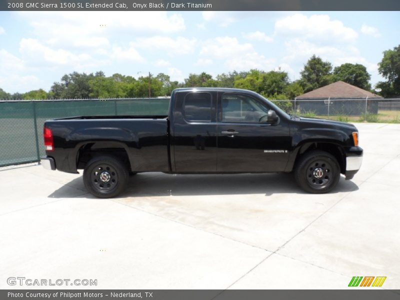 Onyx Black / Dark Titanium 2008 GMC Sierra 1500 SL Extended Cab