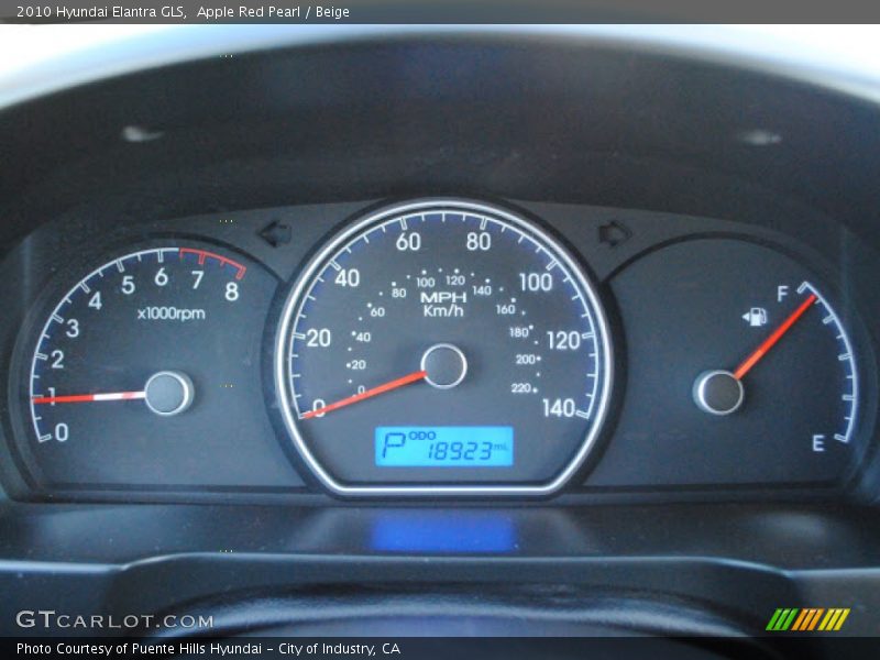 Apple Red Pearl / Beige 2010 Hyundai Elantra GLS