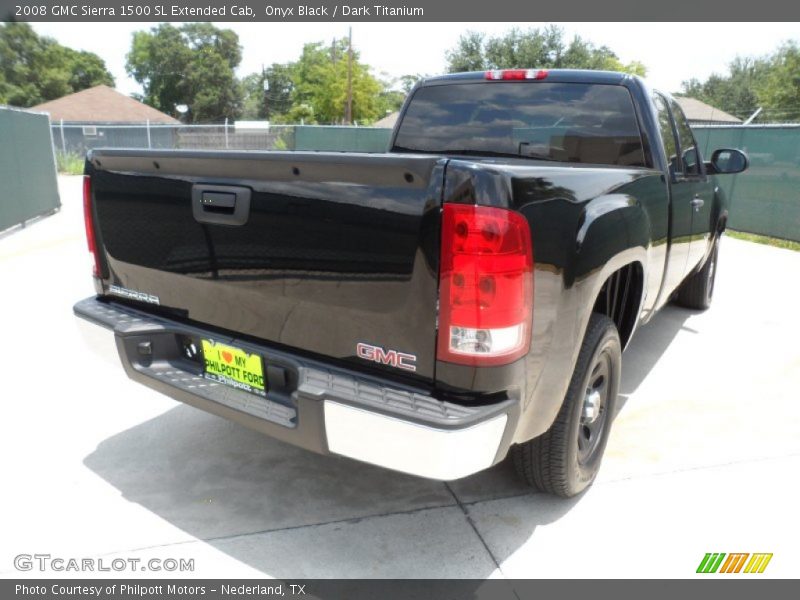 Onyx Black / Dark Titanium 2008 GMC Sierra 1500 SL Extended Cab