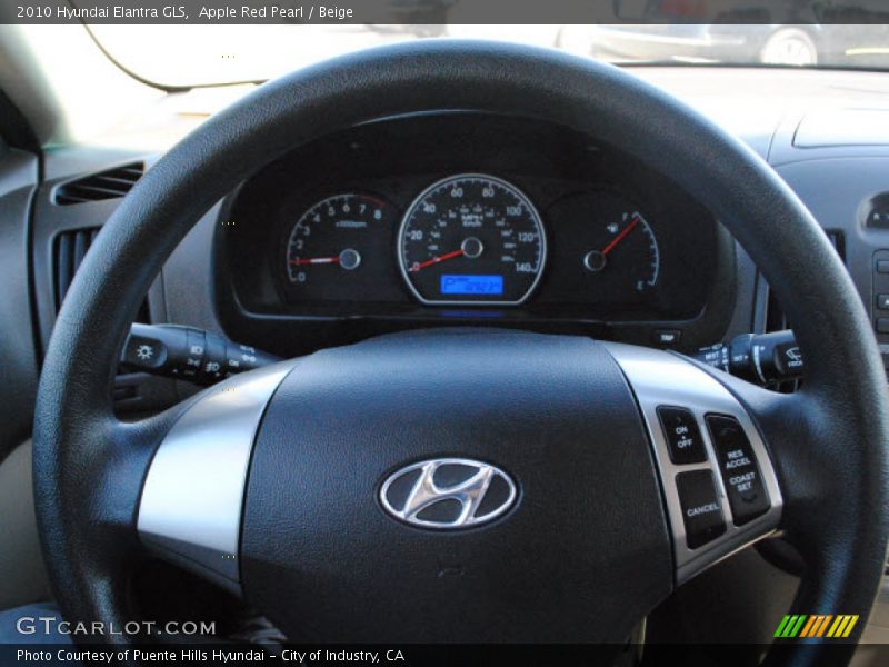 Apple Red Pearl / Beige 2010 Hyundai Elantra GLS