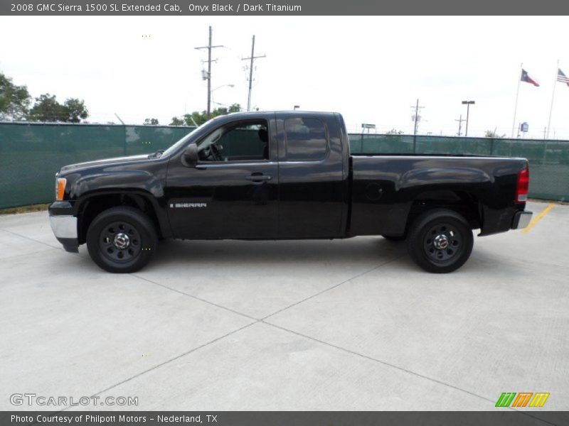 Onyx Black / Dark Titanium 2008 GMC Sierra 1500 SL Extended Cab