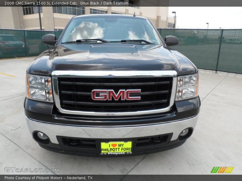 Onyx Black / Dark Titanium 2008 GMC Sierra 1500 SL Extended Cab