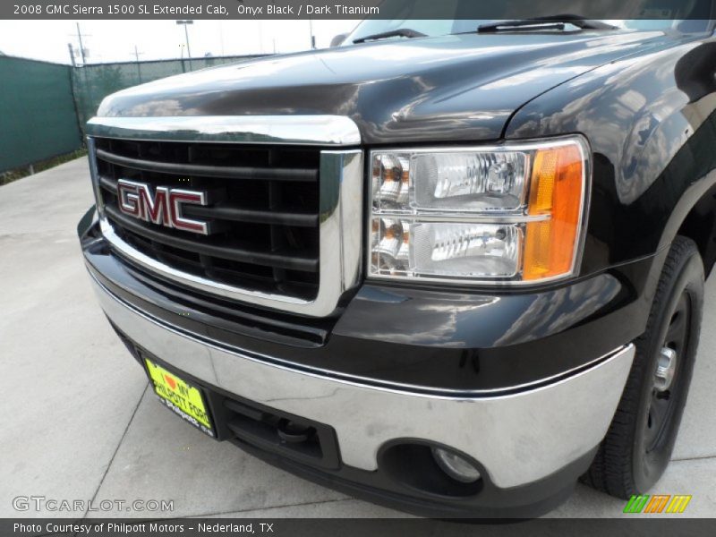 Onyx Black / Dark Titanium 2008 GMC Sierra 1500 SL Extended Cab