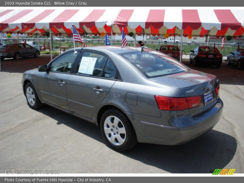 Willow Gray / Gray 2009 Hyundai Sonata GLS