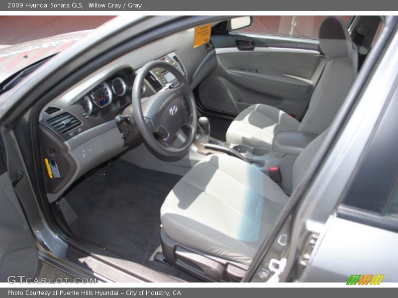 Willow Gray / Gray 2009 Hyundai Sonata GLS