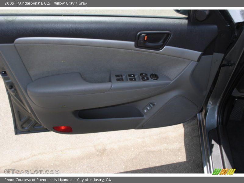 Willow Gray / Gray 2009 Hyundai Sonata GLS