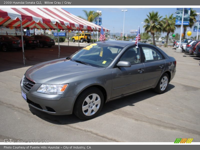 Willow Gray / Gray 2009 Hyundai Sonata GLS