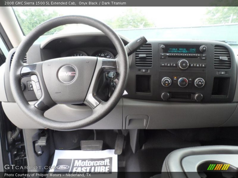 Onyx Black / Dark Titanium 2008 GMC Sierra 1500 SL Extended Cab
