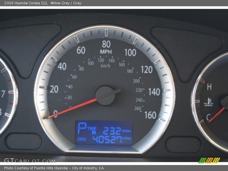 Willow Gray / Gray 2009 Hyundai Sonata GLS