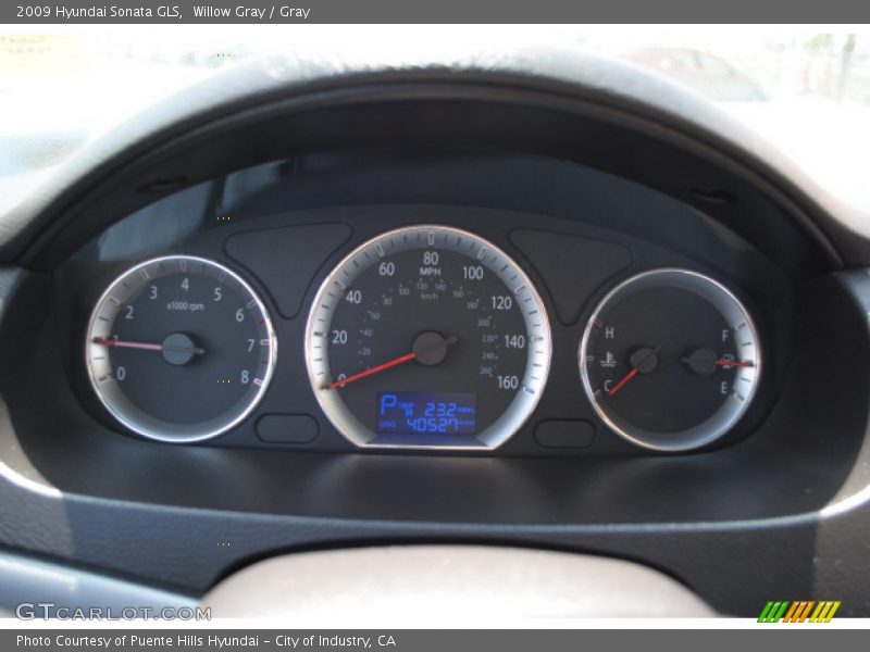 Willow Gray / Gray 2009 Hyundai Sonata GLS