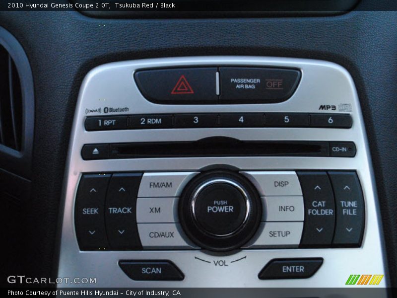 Controls of 2010 Genesis Coupe 2.0T