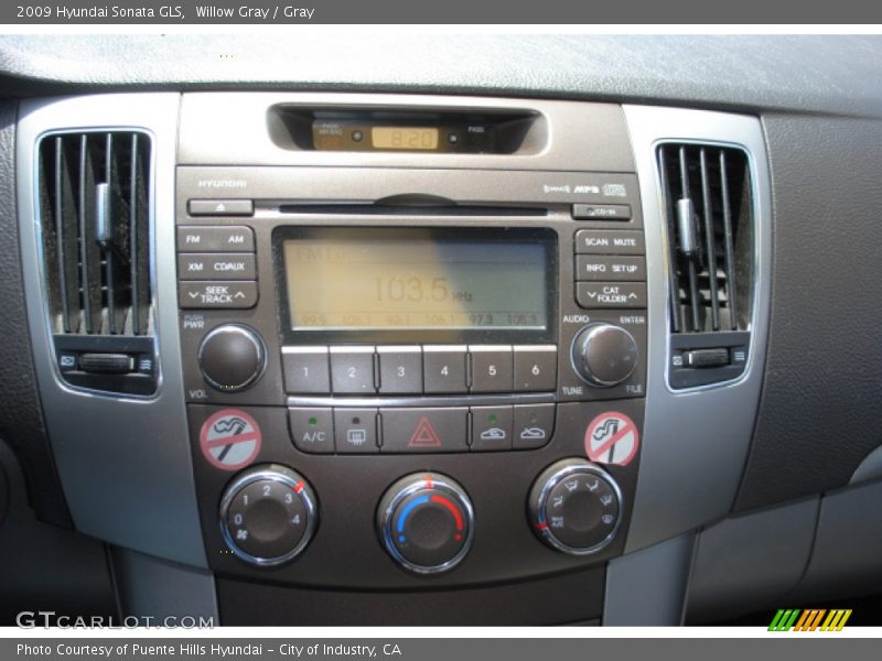 Willow Gray / Gray 2009 Hyundai Sonata GLS