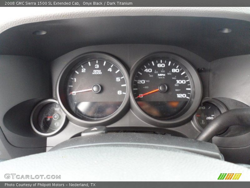 Onyx Black / Dark Titanium 2008 GMC Sierra 1500 SL Extended Cab